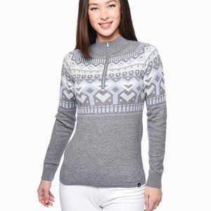 NWT McKinley Hearts Merino 1/4 Zip Pullover Mock Collar Sweater, Size S,…